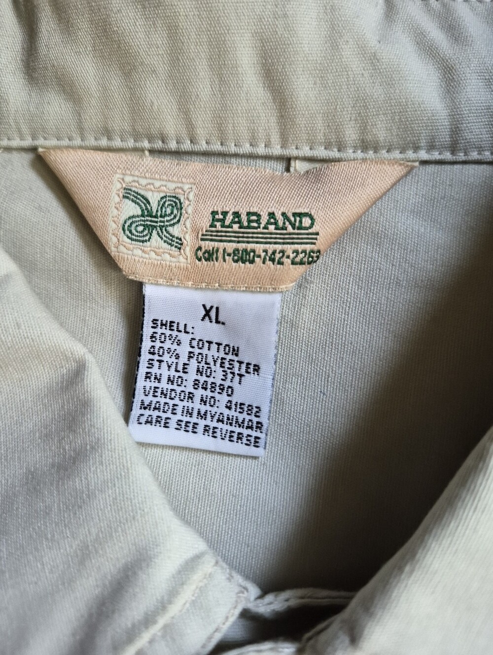 Vintage 1980s Haband Safari Jacket, RollUp Sleeves, Full Rear Side Pleats, MINT! - Picture 3 of 16